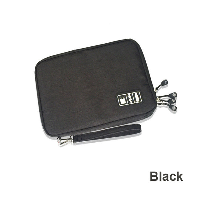 Bolsa Organizadora para Cables Digitales de Doble Capa para Electrónica