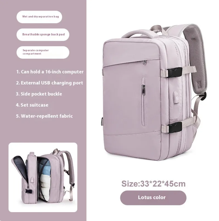 Mochila de Viaje para Mujer FlexiPro