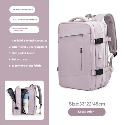 Mochila de Viaje para Mujer FlexiPro