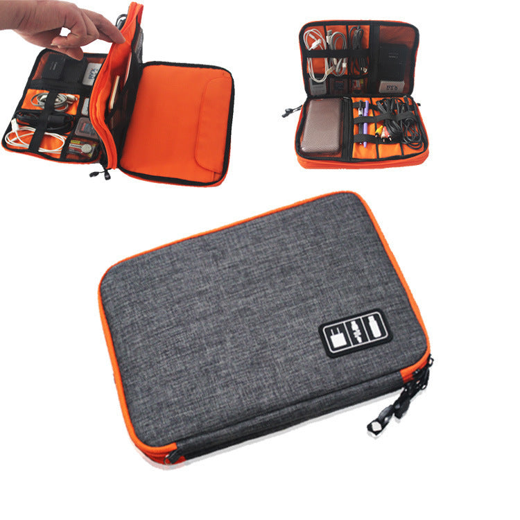 Bolsa Organizadora para Cables Digitales de Doble Capa para Electrónica