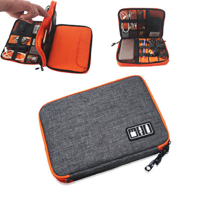 Bolsa Organizadora para Cables Digitales de Doble Capa para Electrónica